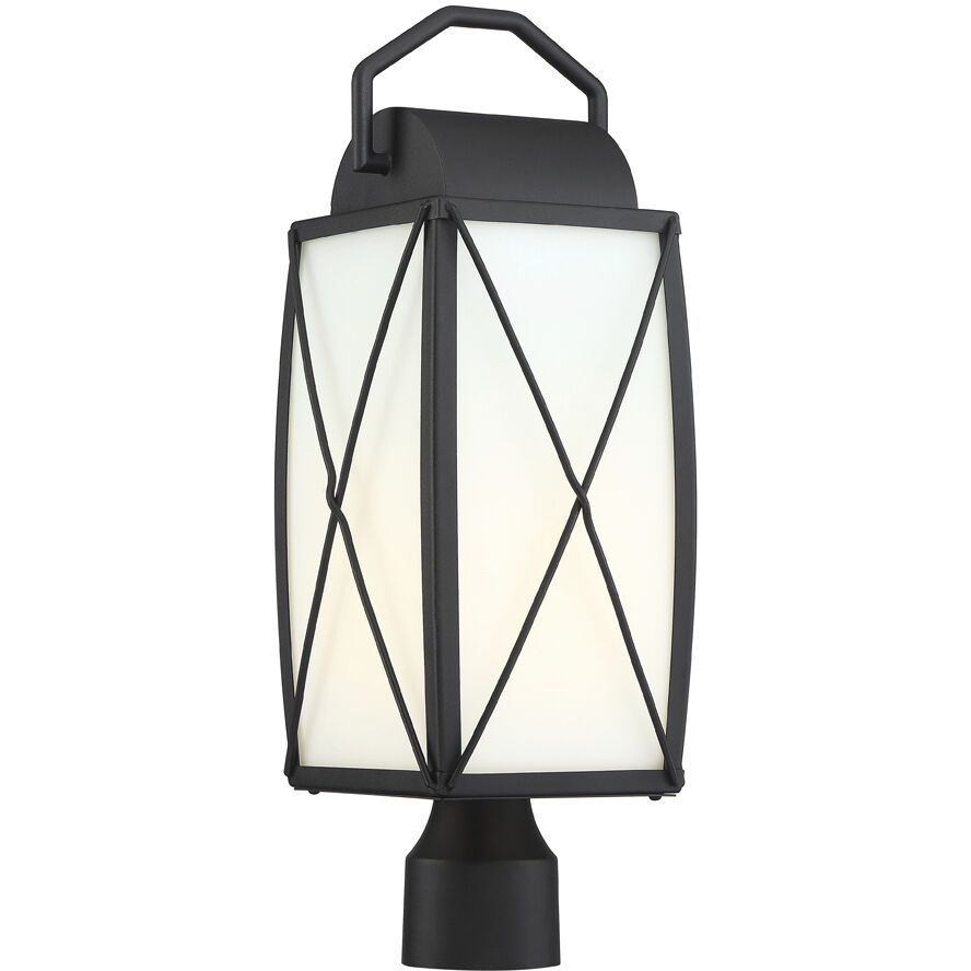 Fairlington 1 Light 19.75 inch Black Outdoor Post Lantern
