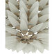 Dahlia 3 Light 22 inch Contemporary Silver Semi-Flush Mount Ceiling Light