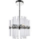 Miroir 3 Light 10 inch Polished Nickel Mini Chandelier Ceiling Light
