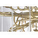 Anita 12 Light 43 inch Gold Leaf Down Chandelier Ceiling Light