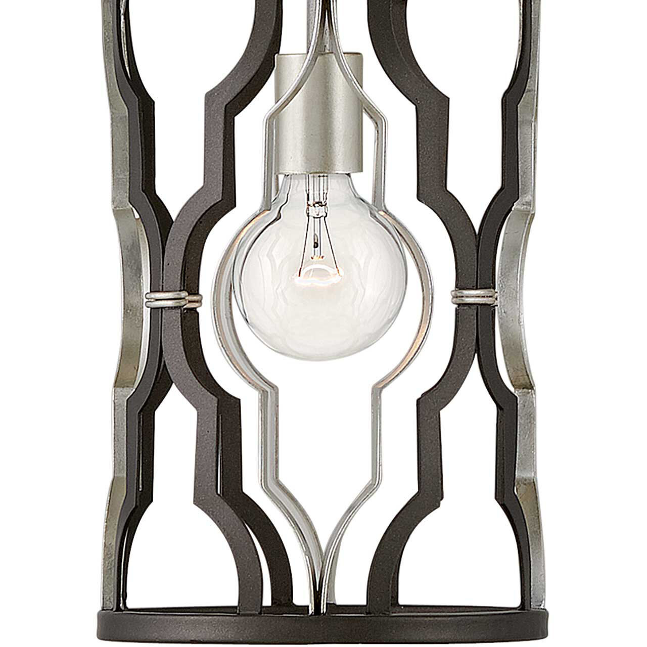 Portico 1 Light 8 inch Glacial with Metallic Matte Bronze Indoor Pendant Ceiling Light