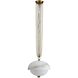 Volterra LED 17 inch Winter Brass Pendant Ceiling Light