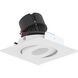 Pearl Warm White LED Square Adjustable Gimbal Retrofit in 2700K, 4" Retrofit