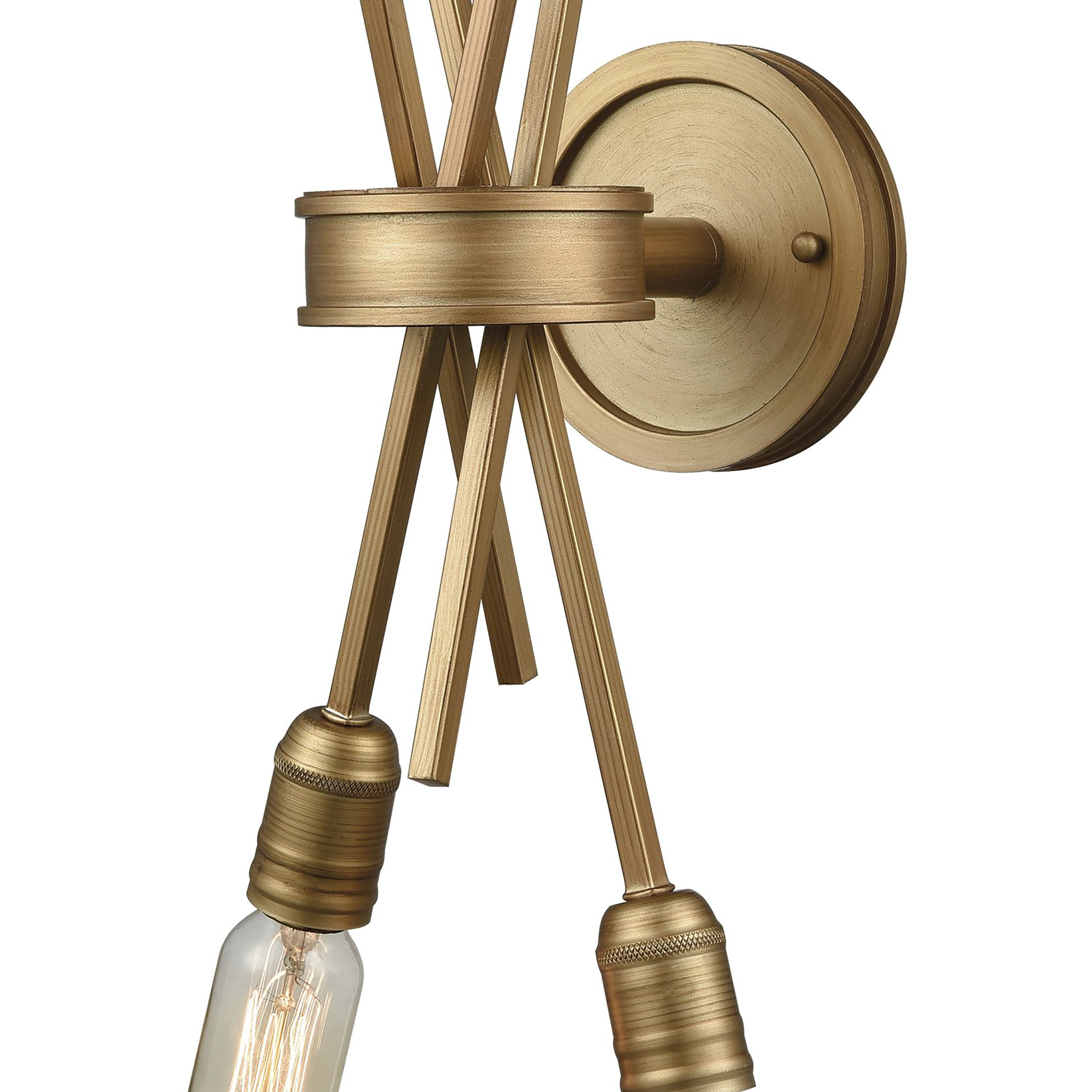 Xenia Sconce Wall Light in Matte Gold