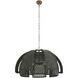 Kamari 3 Light 35.5 inch Antique Brass Pendant Ceiling Light