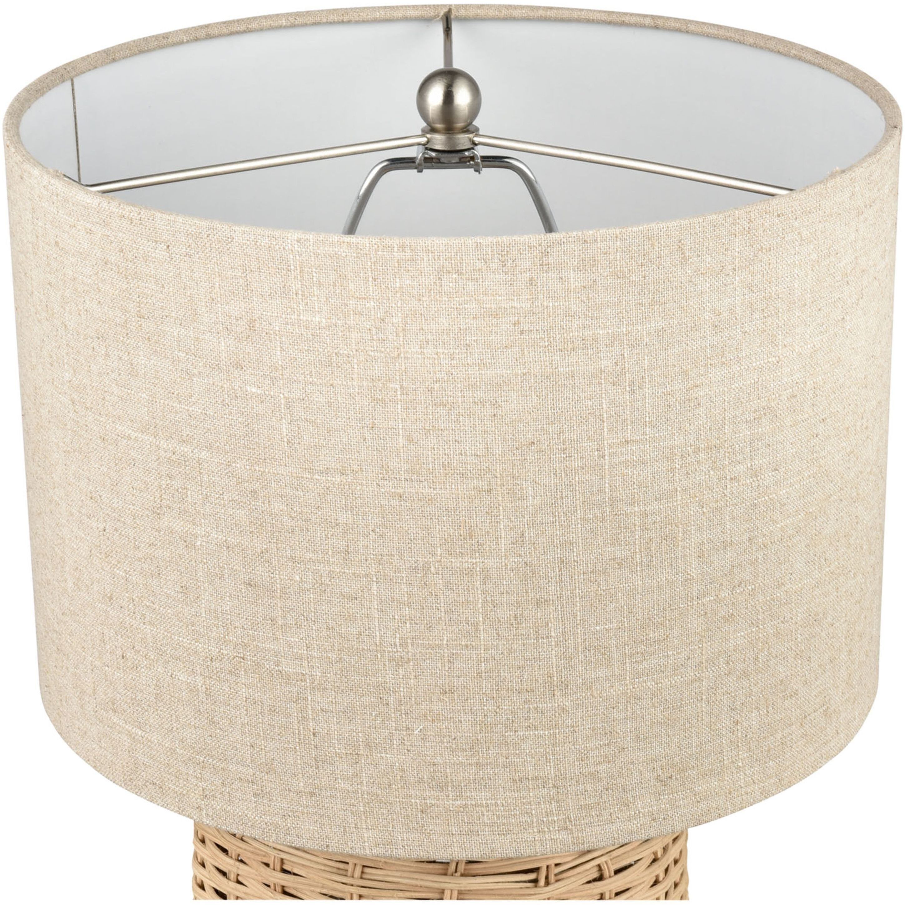 Roscoe 18 inch 60 watt Natural Table Lamp Portable Light