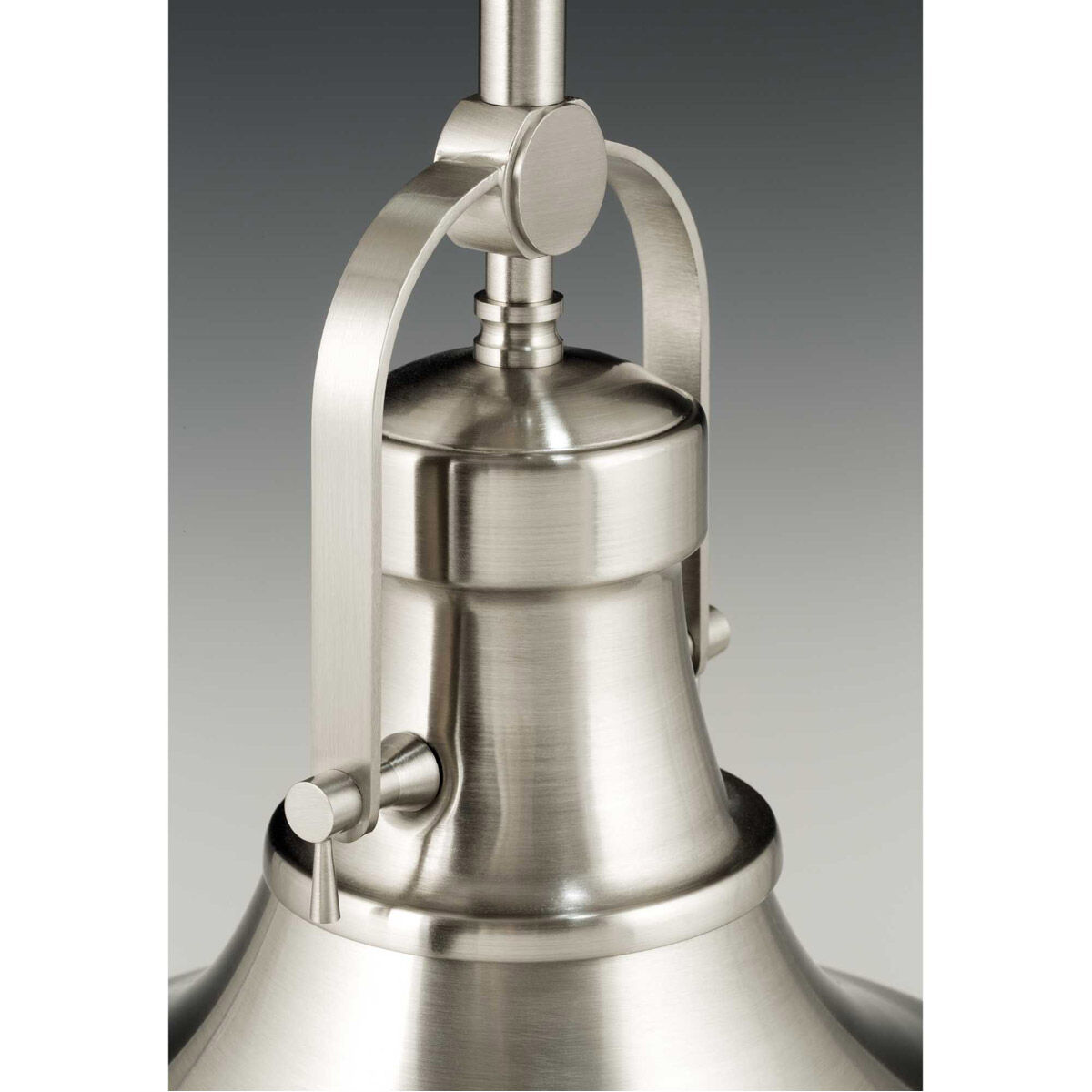 Fresnel Lens 1 Light 12.13 inch Brushed Nickel Pendant Ceiling Light in Standard Lamping