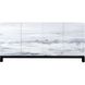 Torres White with Gray and Ebony Credenza