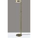 Linis 45 inch 40.00 watt Antique Brass Floor Lamp Portable Light, ADS360