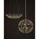 Shinju 6 Light 25.5 inch Contemporary Silver Leaf Orb Chandelier Ceiling Light, Aviva Stanoff Collection