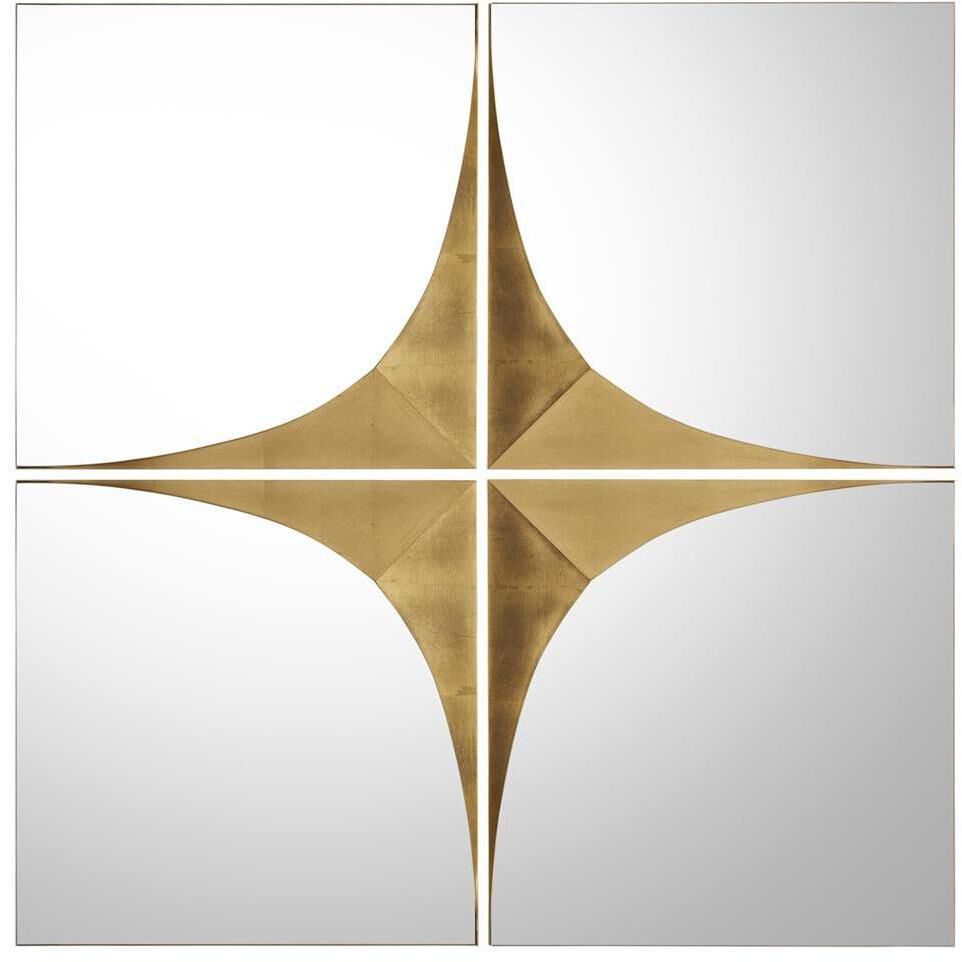 Gold Contour 50 X 50 inch Mirrors, Set of 4