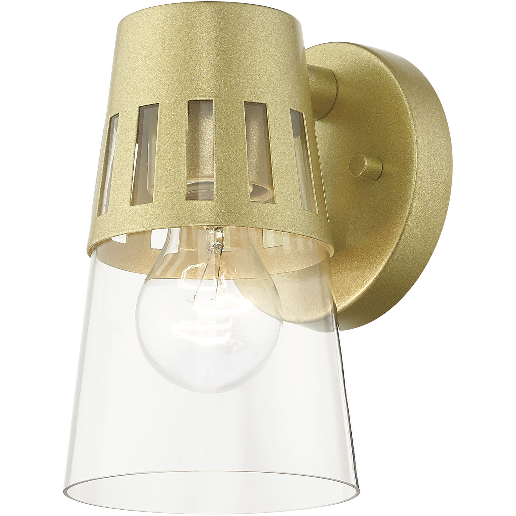 Covington 1 Light 8 inch Soft Gold Outdoor Wall Lantern, Small