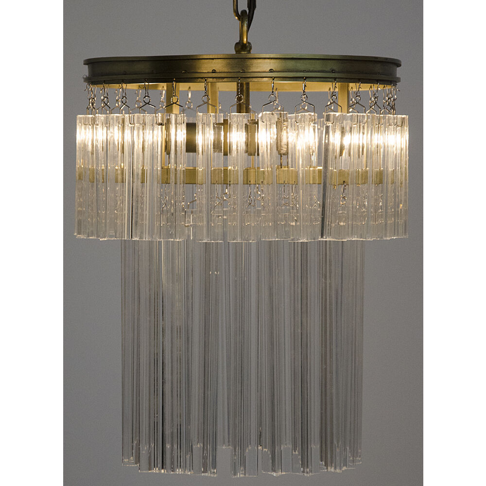 Toby 4 Light 13 inch Antique Brass Chandelier Ceiling Light