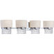 Candence 4 Light 33.75 inch Chrome Bath Bar Wall Light