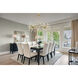 Once 8 Light 36 inch Spun Gold Chandelier Ceiling Light