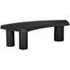 Augustus 64 X 27 inch Charcoal Black Coffee Table
