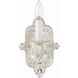 Paris Market Sconce Wall Light in Clear Spectra, Antique White
