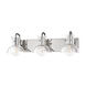 Riley 3 Light 24 inch Polished Nickel Bath And Vanity Wall Light 