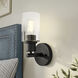 Cedar Lane 1 Light 6 inch Matte Black Vanity Light Wall Light