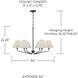 Chadwick 6 Light 34 inch Espresso Chandelier Ceiling Light
