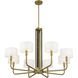 Chelsea 8 Light 40 inch Soft Brass Chandelier Ceiling Light