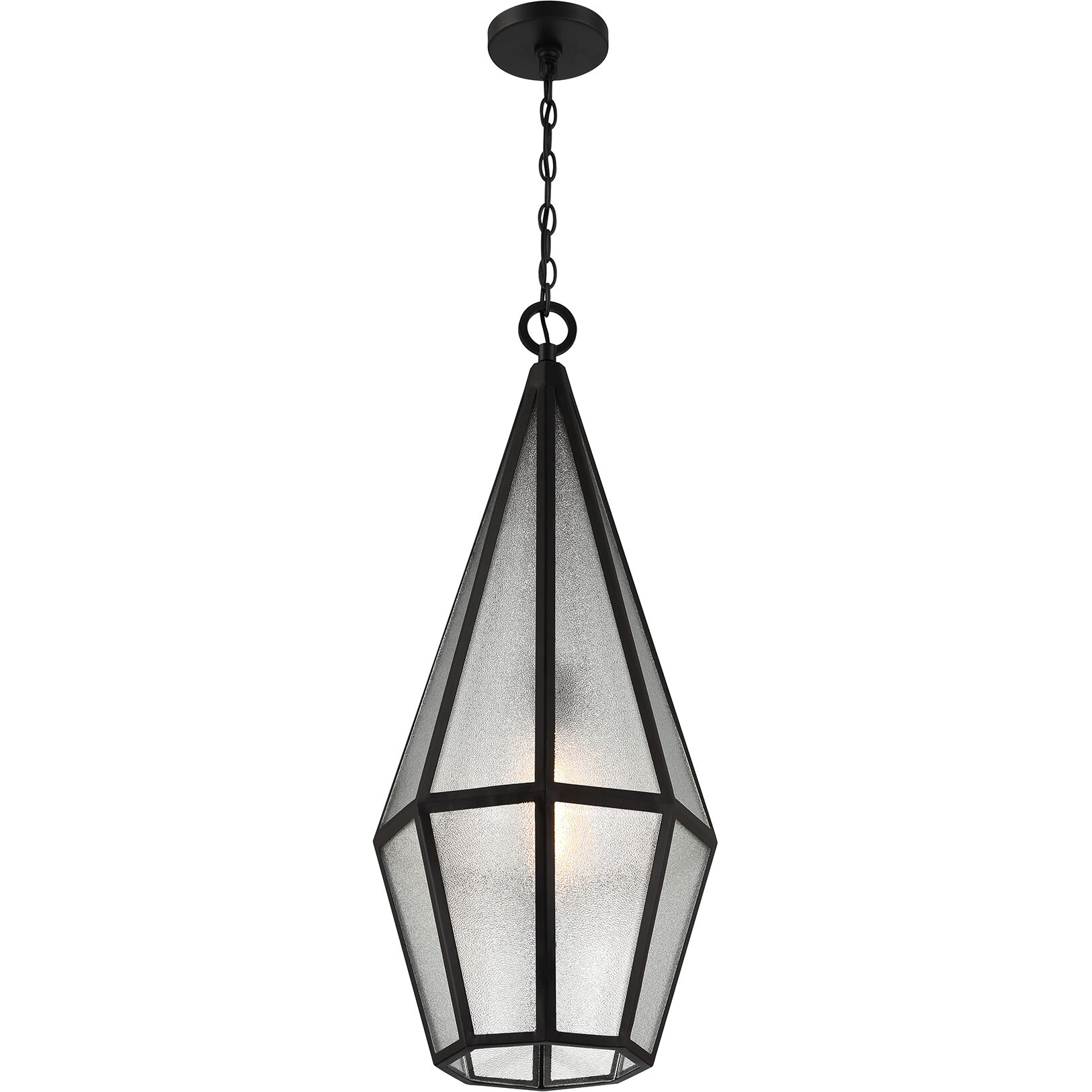 Peninsula 1 Light 12 inch Black Outdoor Hanging Lantern