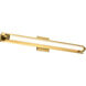 Larissa LED 32 inch Vintage Brass Vanity Wall Light
