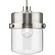 Beckner 1 Light 8 inch Brushed Nickel Pendant Ceiling Light