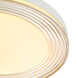 Ondulada LED 19.75 inch Sand White Flush Mount Ceiling Light in Smoky Acrylic