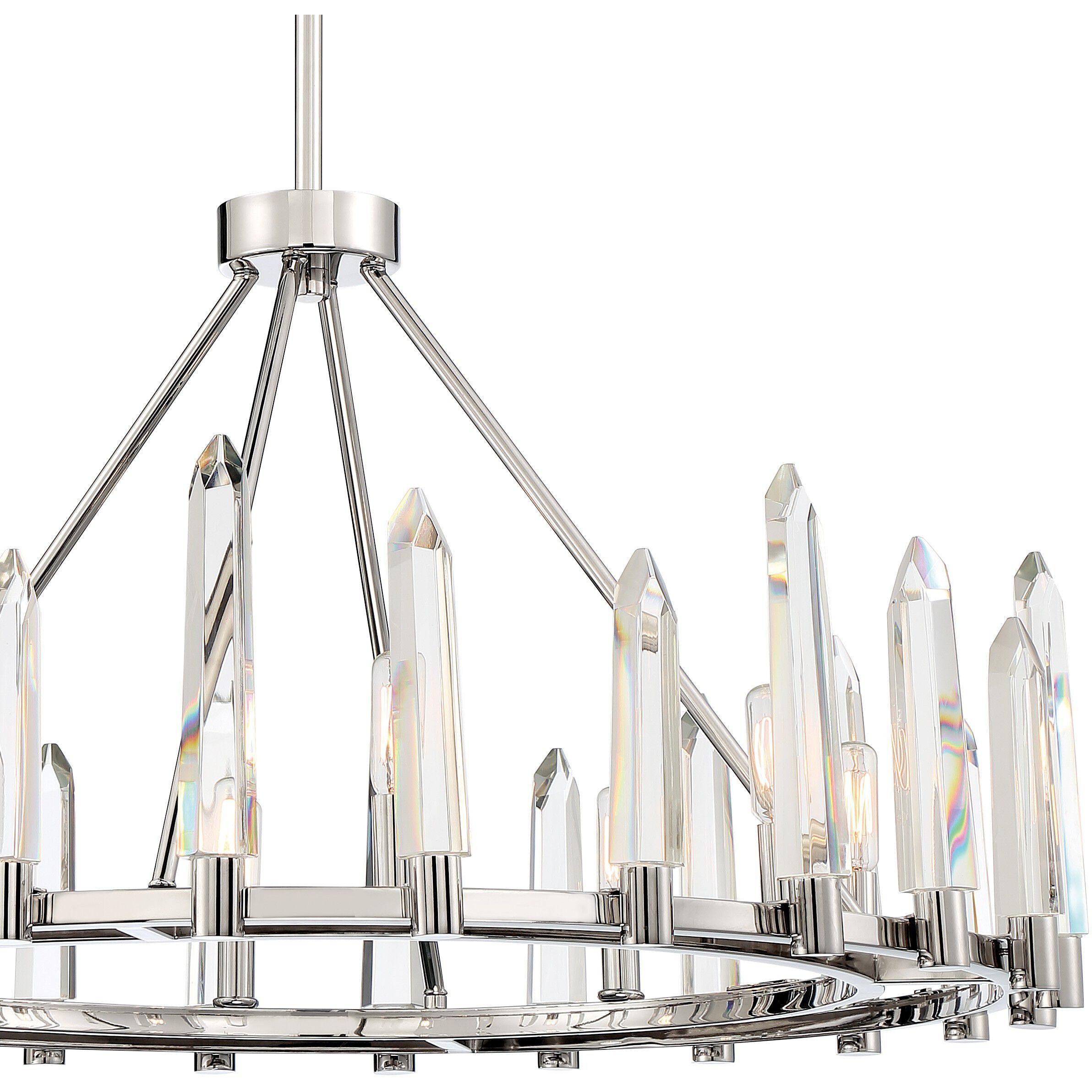 Watson 8 Light 32 inch Polished Nickel Chandelier Ceiling Light
