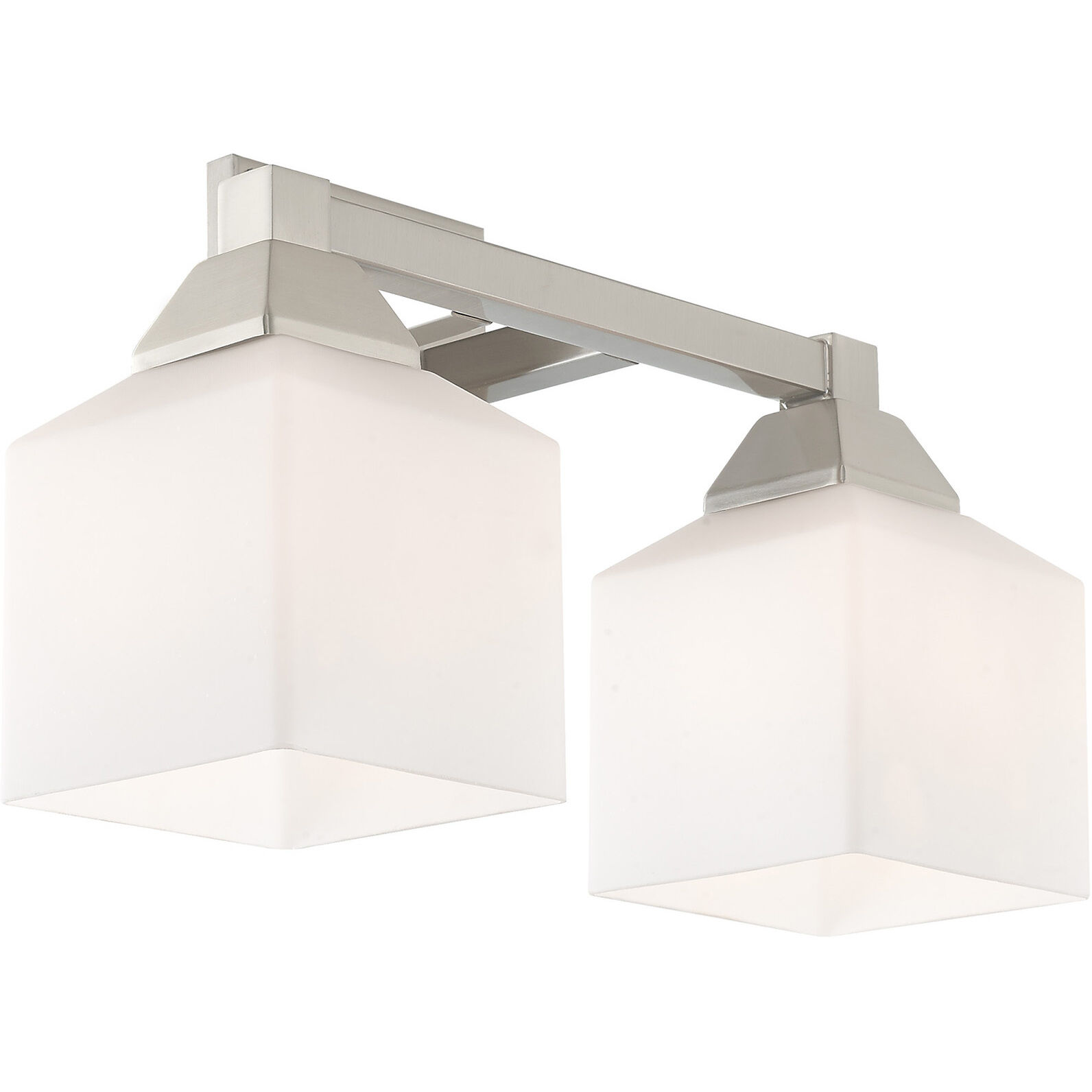 Aragon 2 Light 15 inch Brushed Nickel Bath Vanity Wall Light