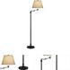 Wilton 60 inch 150 watt Antique Rust Floor Lamp Portable Light in Golden Saki