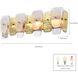 Strata 4 Light 29 inch Lacquered Gold Bath Vanity Wall Light