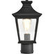 Jasper 14 inch Matte Black Post Lantern