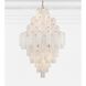Addis 20 Light 31.5 inch Aged Brass Chandelier Ceiling Light in White