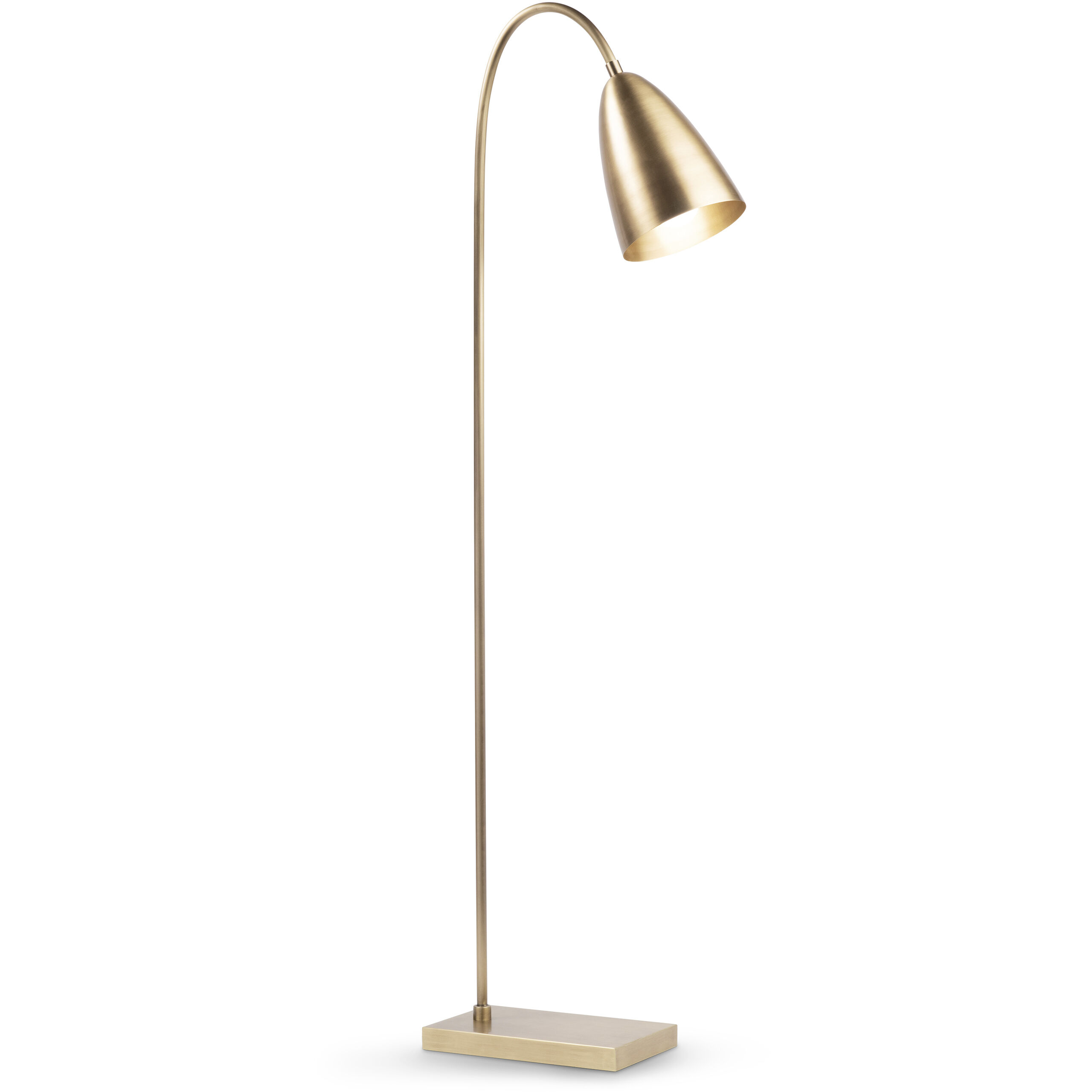 Coleen 57.5 inch 100.00 watt Antique Brass Floor Lamp Portable Light