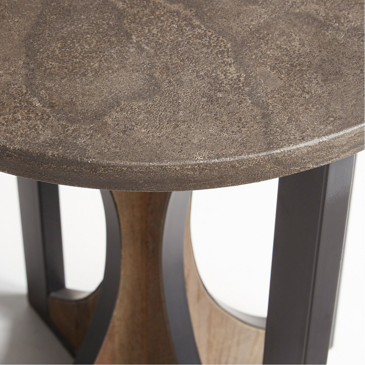 Savannah 20 inch Bronze And Dark Elm Side Table