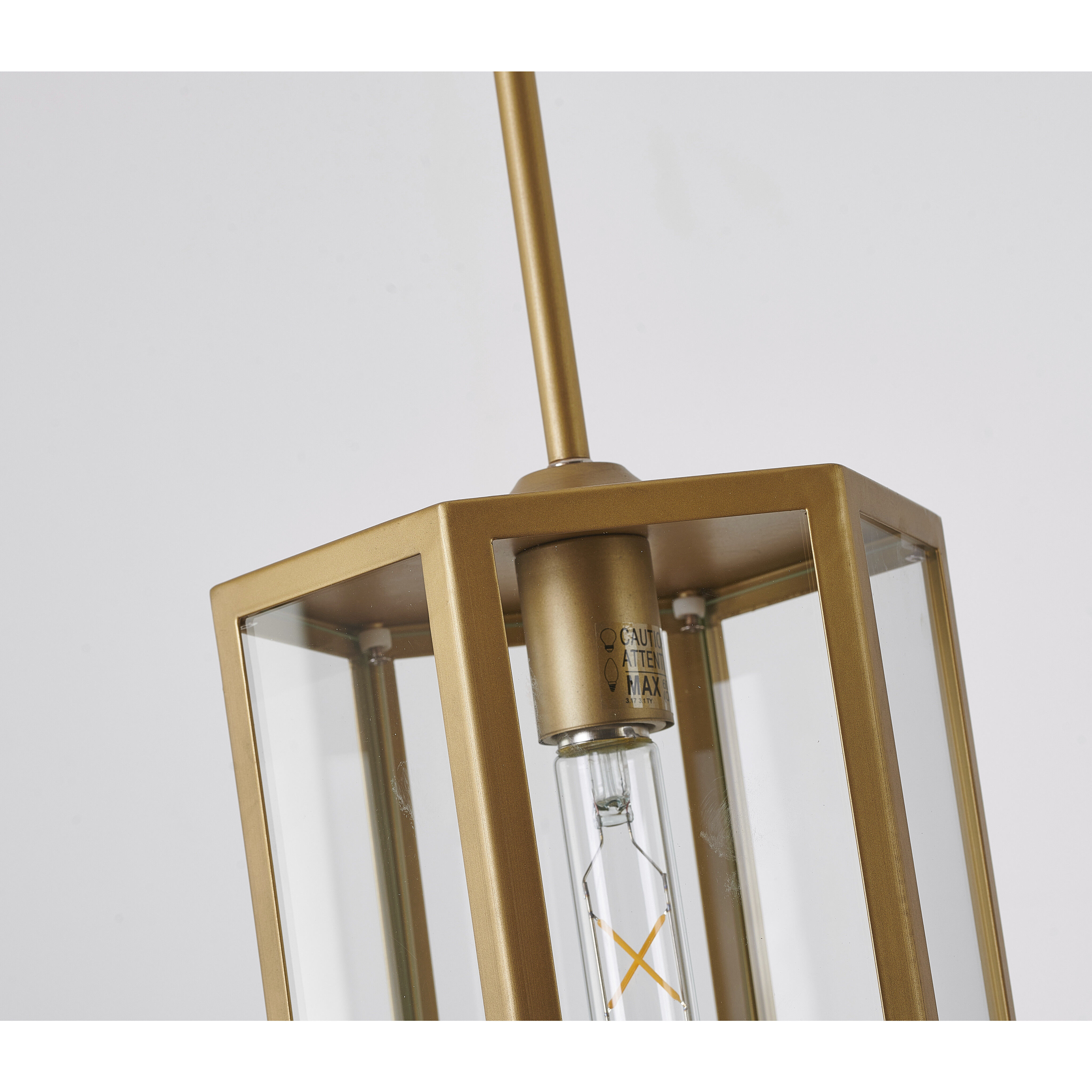 Canada 1 Light 8.5 inch Brass Outdoor Pendant