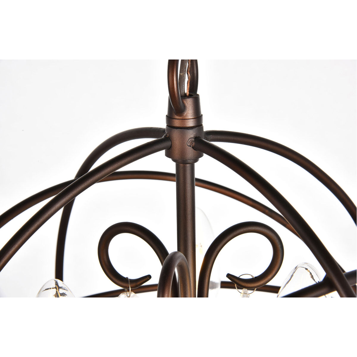 Wallace 3 Light 11.8 inch Dark Copper Brown Pendant Ceiling Light