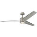 Armstrong 60 inch Brushed Steel with Silver Blades Ceiling Fan