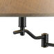 Dana 28.5 inch 150 watt Dark Bronze Swing Arm Table Lamp Portable Light