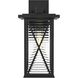 Jada 1 Light 15 inch Black Outdoor Wall Sconce