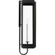 Edgar 1 Light 28.88 inch Textured Black Outdoor Wall Lantern
