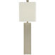 Calloway 33 inch 150 watt Natural and Silver Leaf Table Lamp Portable Light