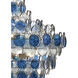 Galahad 12 Light 43 inch Contemporary Silver Leaf and Silver Chandelier Ceiling Light, Large