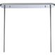 Concentro 8 Light 56 inch Polished Chrome Linear Chandelier Ceiling Light