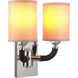 Gallery Huxley 2 Light 13 inch Polished Nickel Wall Sconce Wall Light