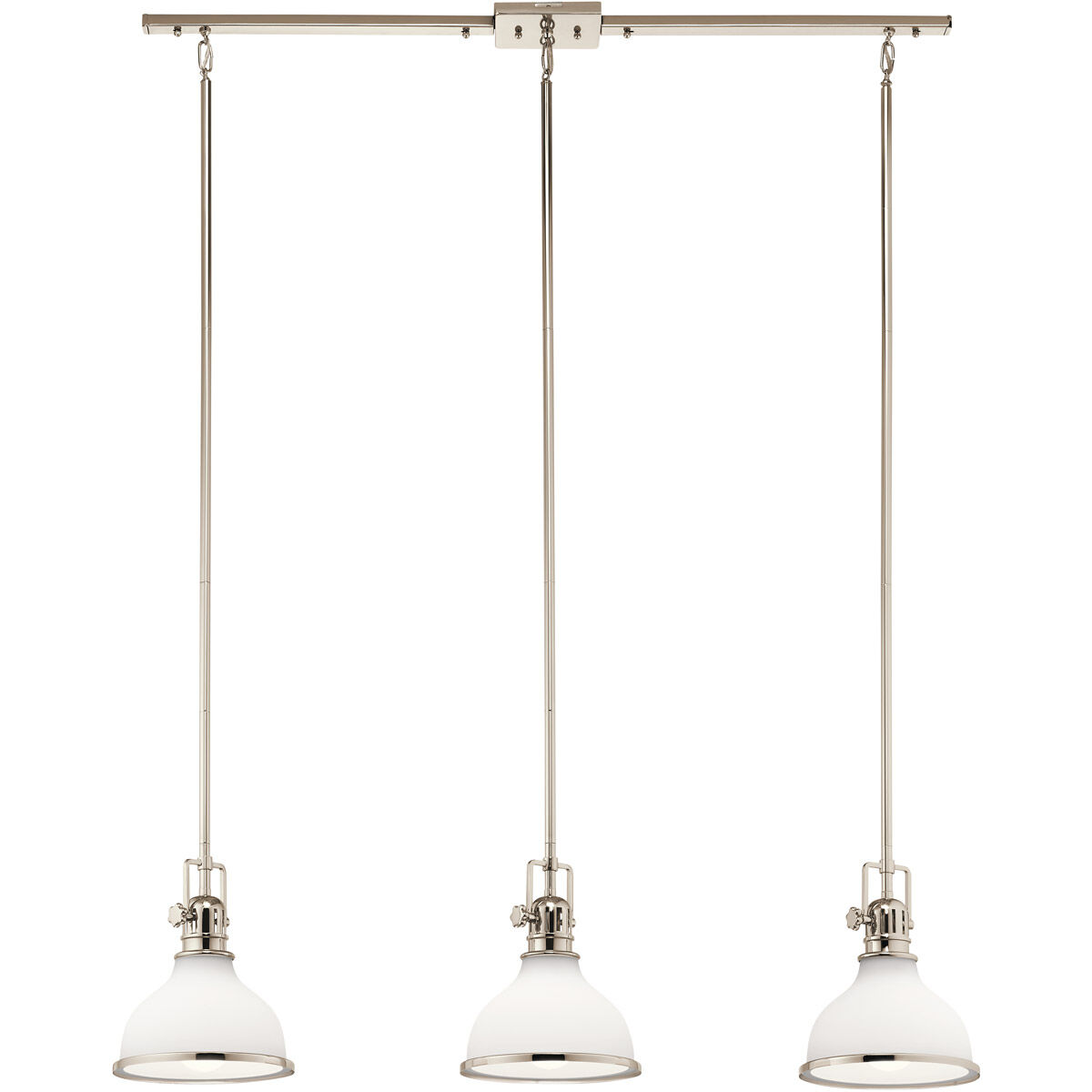 Hatteras Bay 1 Light 8 inch Polished Nickel Mini Pendant Ceiling Light