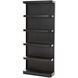 Dido Matte Black Bookcase