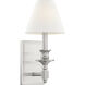 Washburn 1 Light 6.9 inch Satin Nickel Wall Sconce Wall Light, Essentials